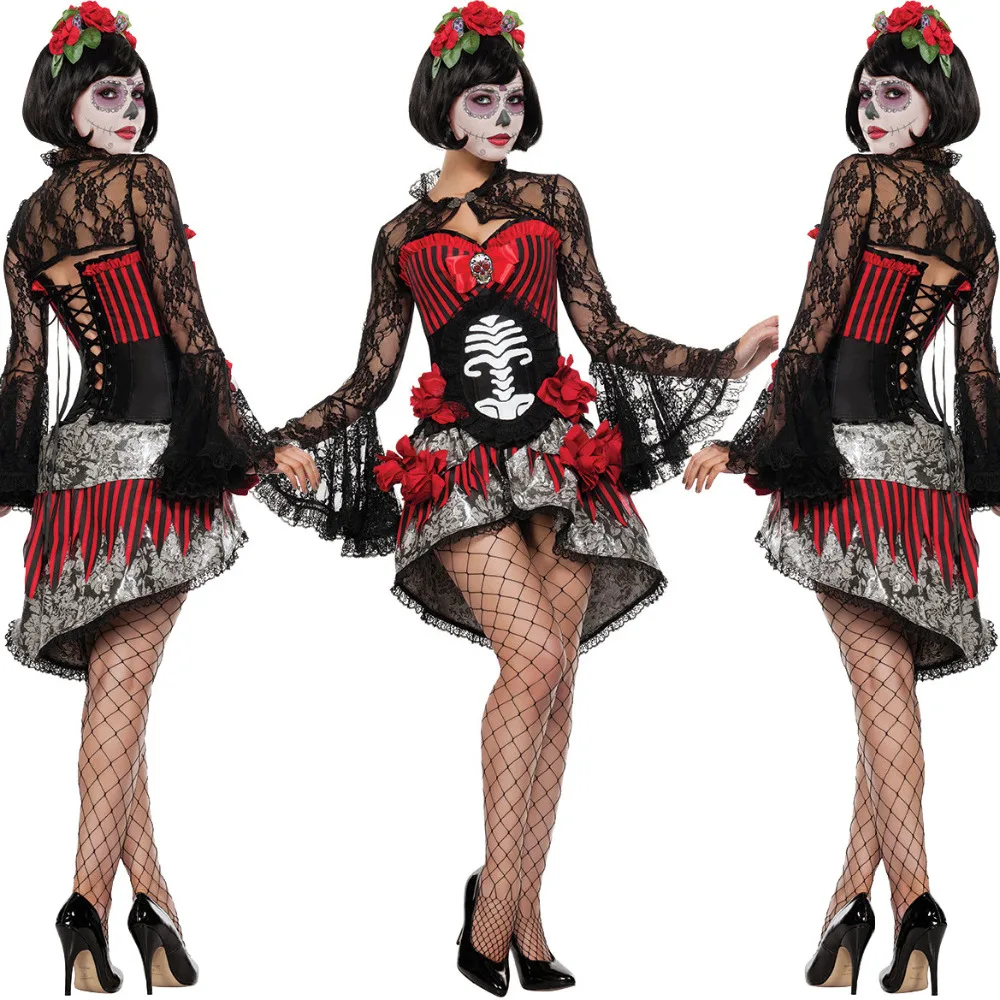 traditional dia de los muertos dress