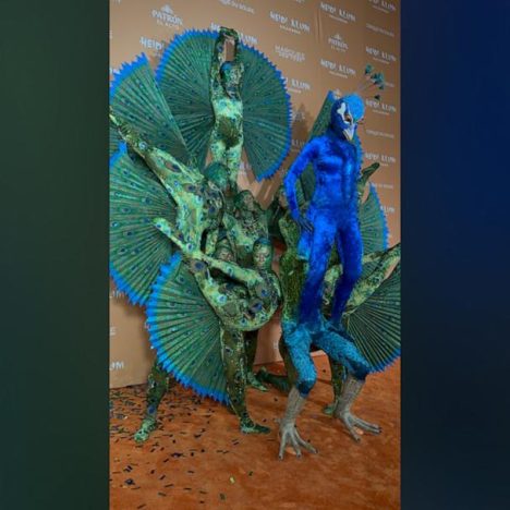 heidi klum peacock costume