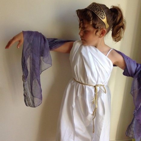 greek goddess costume diy