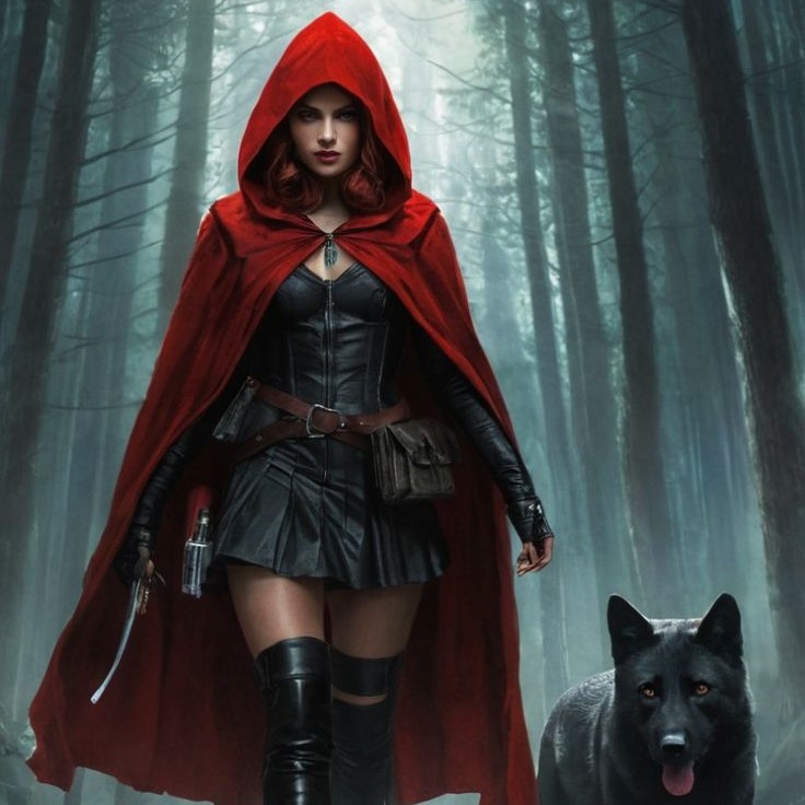 little red riding hood and wolf costume