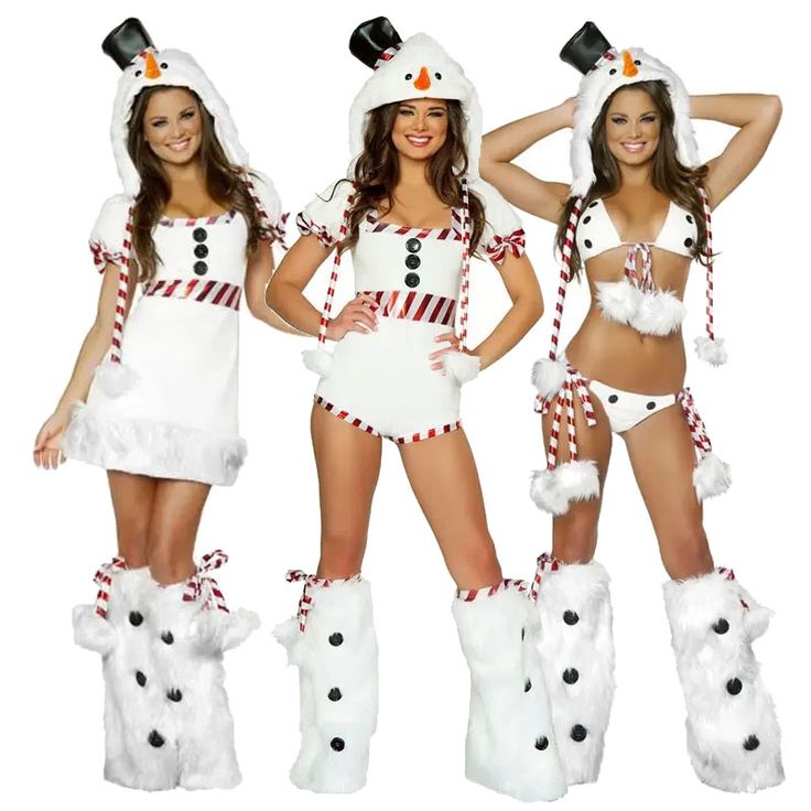 glamorous white christmas costumes