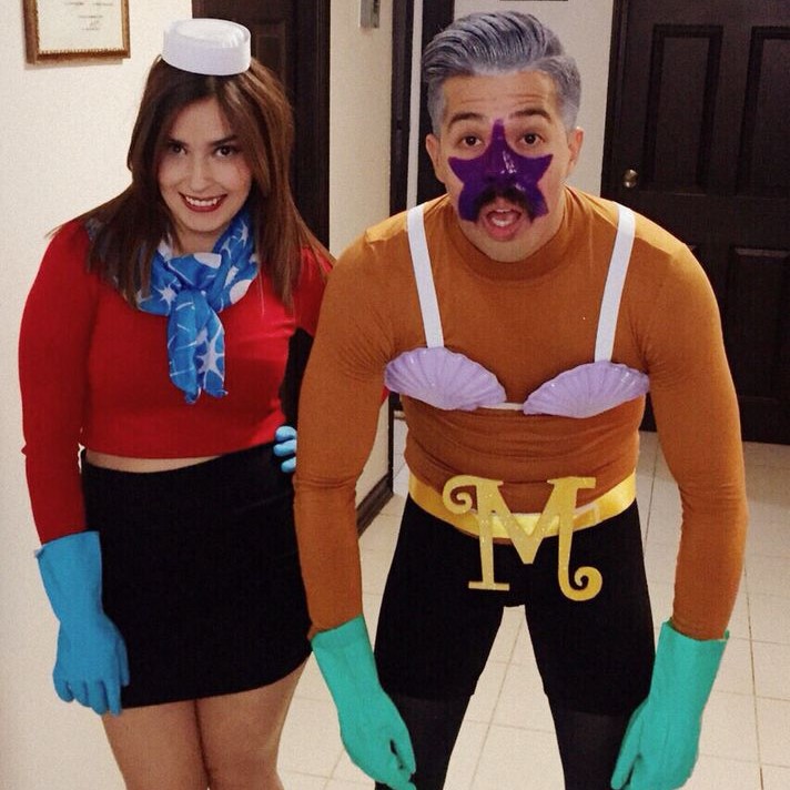mermaid man and barnacle boy costume