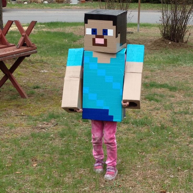minecraft steve costume