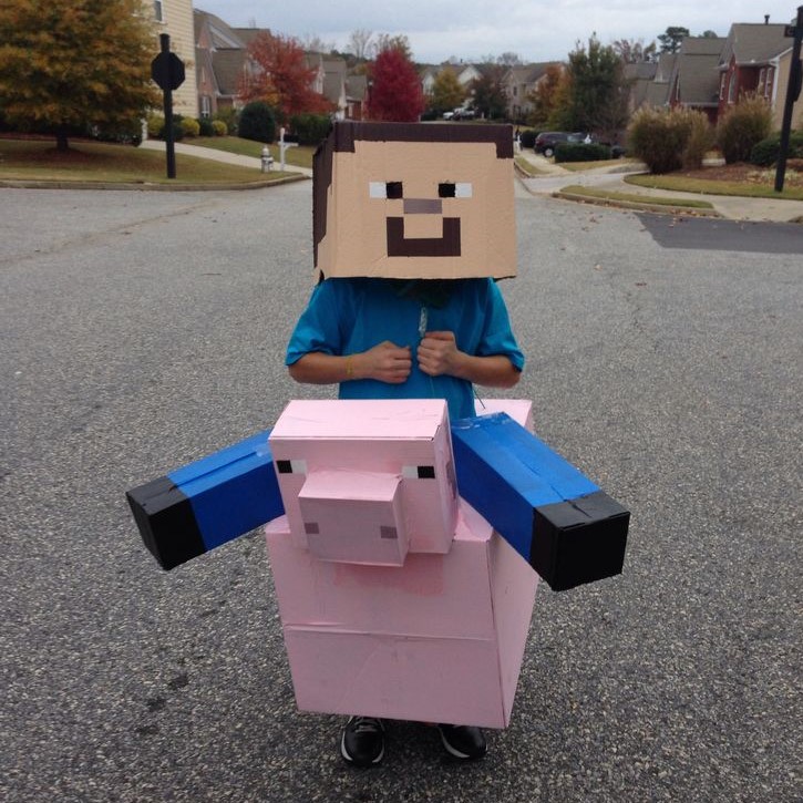 minecraft steve costume