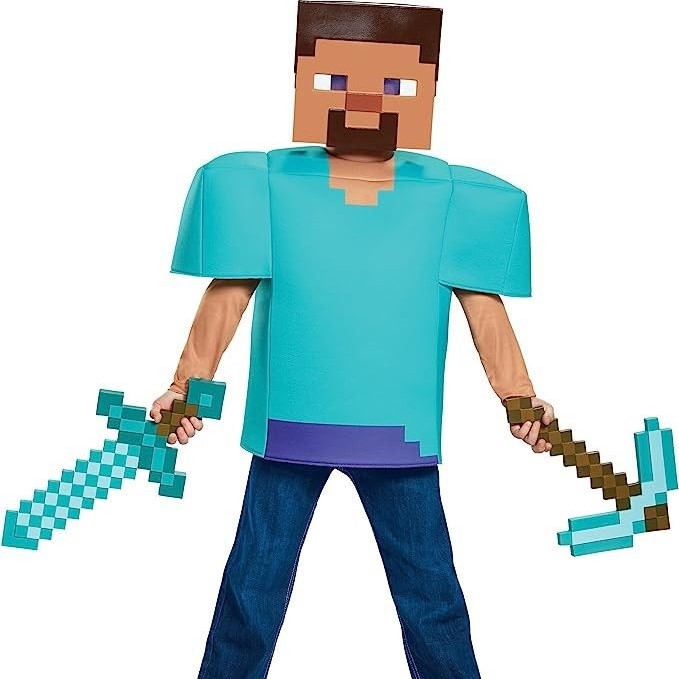 minecraft steve costume