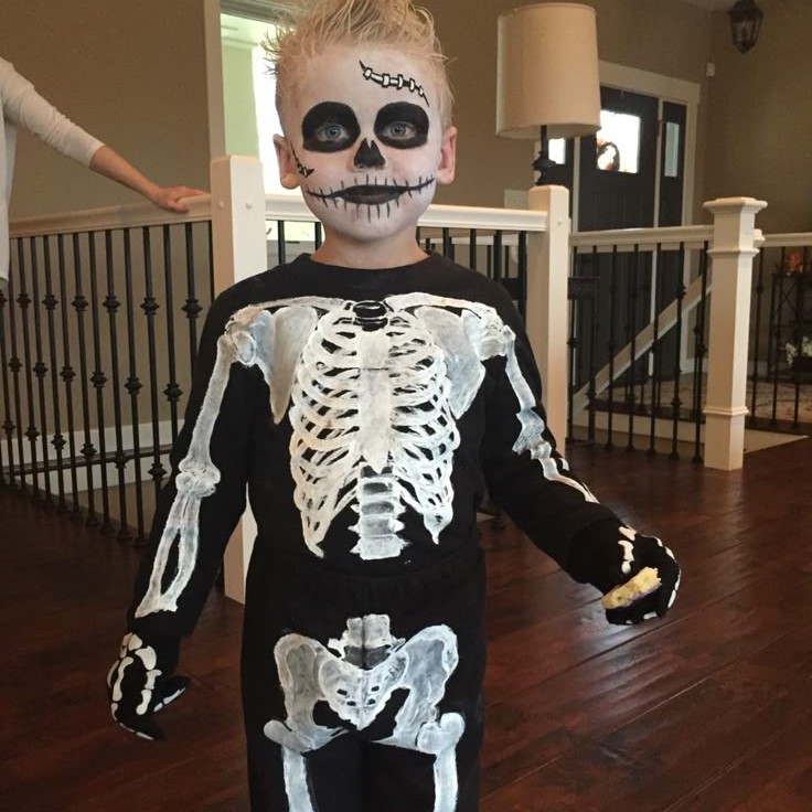 toddler skeleton costume