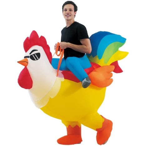 inflatable chicken costume