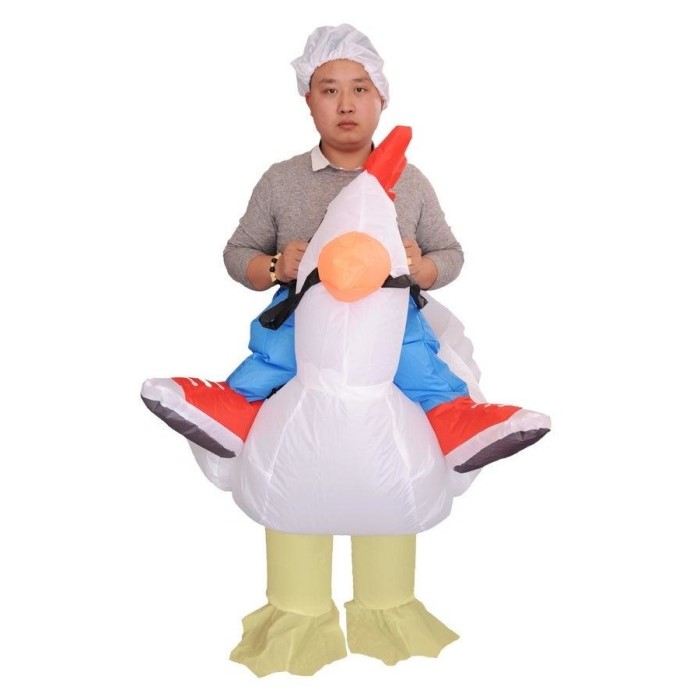 inflatable chicken costume