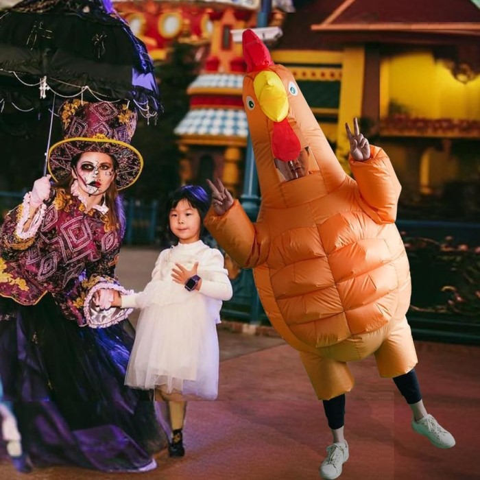 inflatable chicken costume