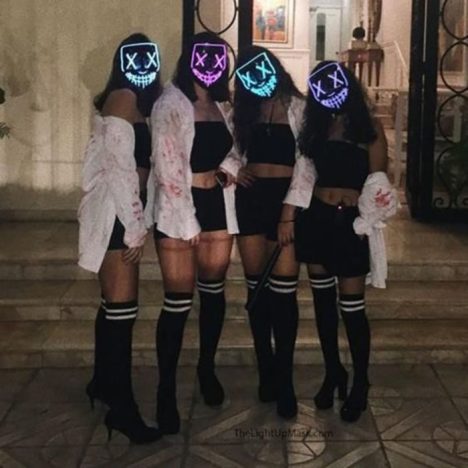 purge costume girl