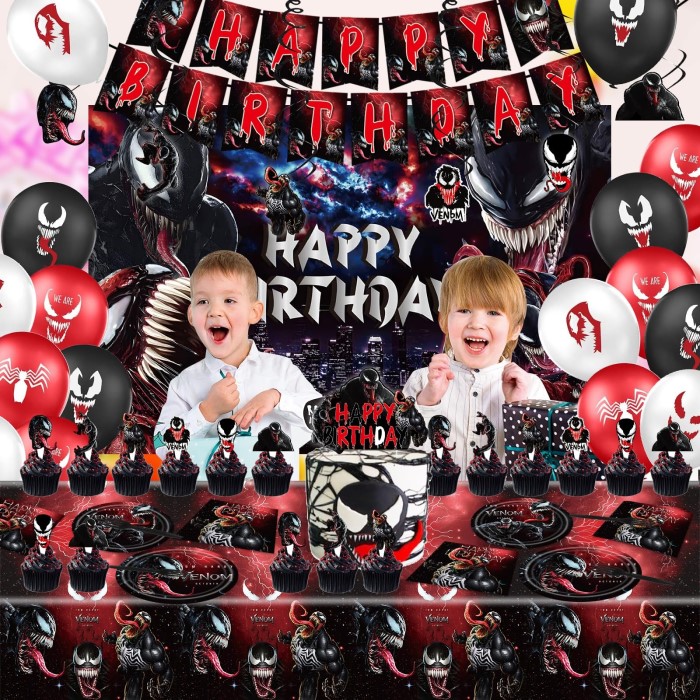 venom birthday party supplies