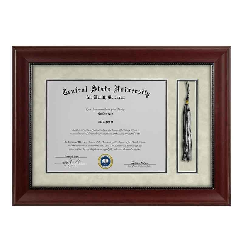 diploma frame with tassel