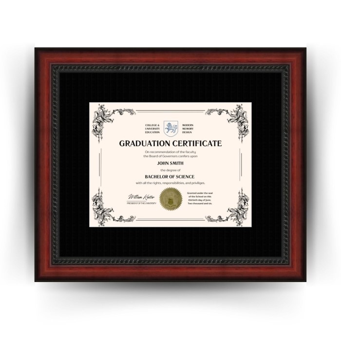 high school diploma frame
