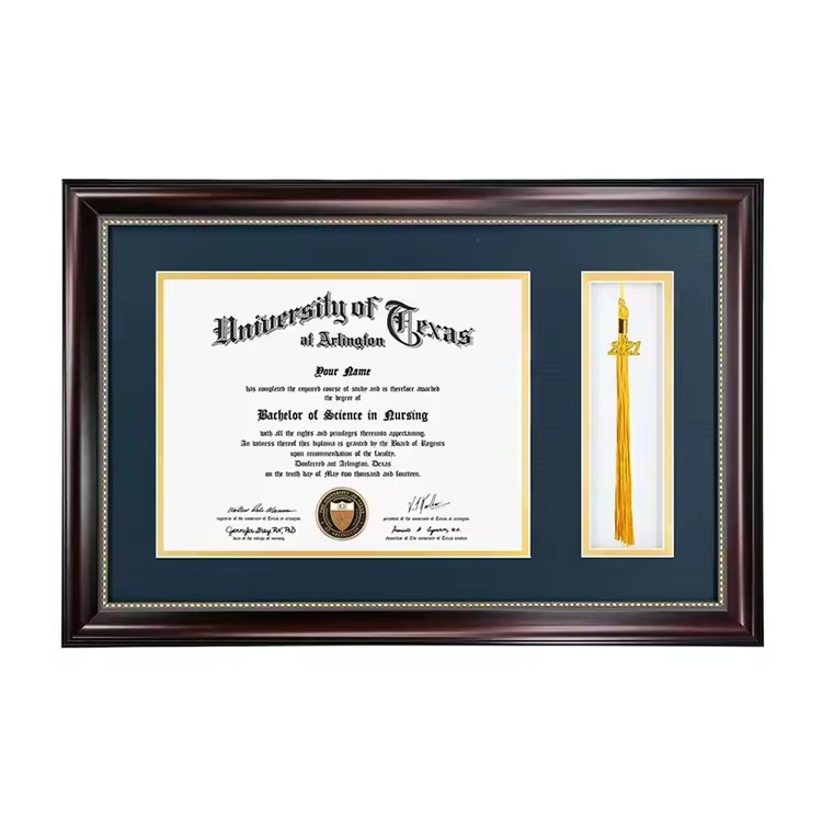diploma frame with tassel