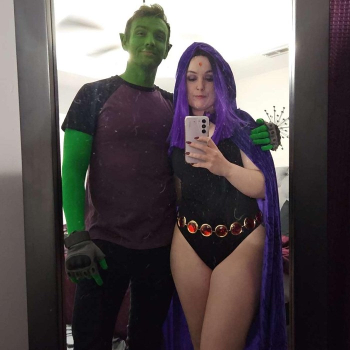 raven and beast boy costume