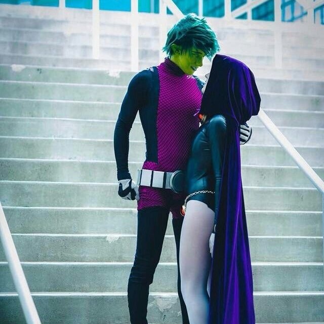 raven and beast boy costume
