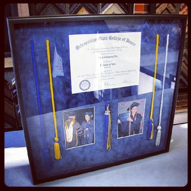 diploma frame with tassel