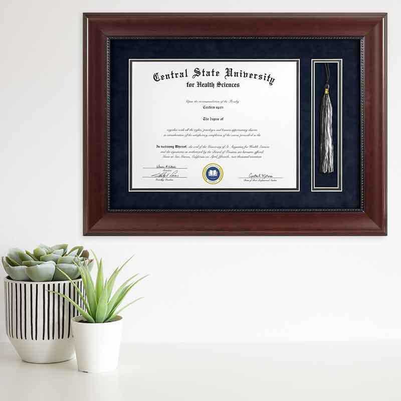 diploma frame with tassel
