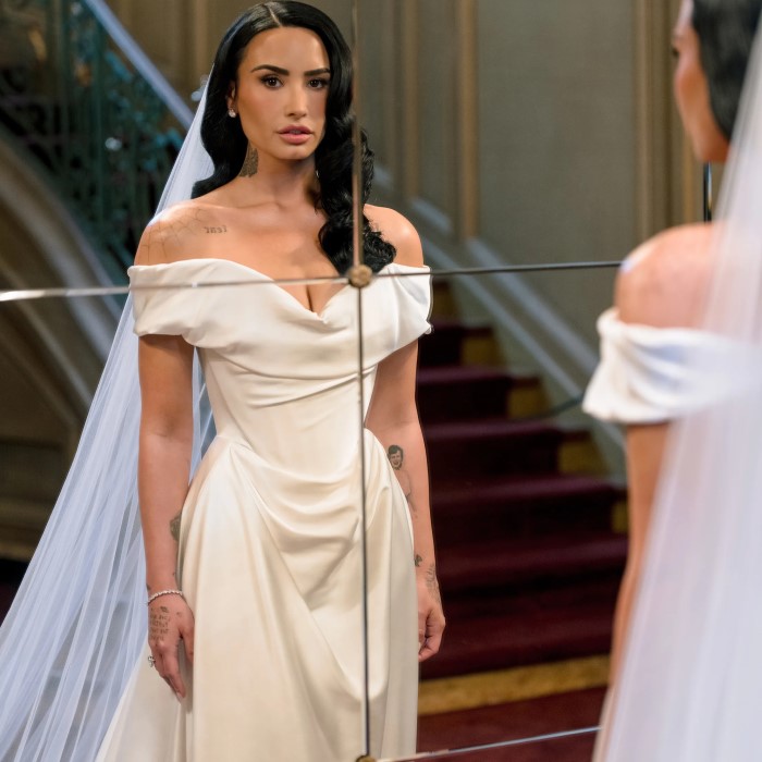 demi lovato wedding dress
