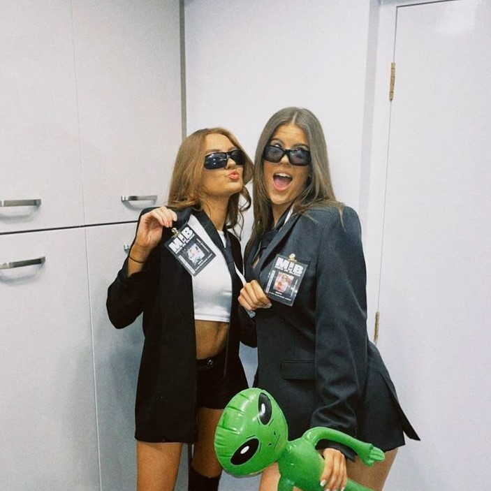 men in black costume women