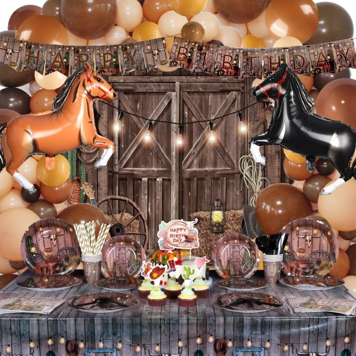 western birthday party supplies