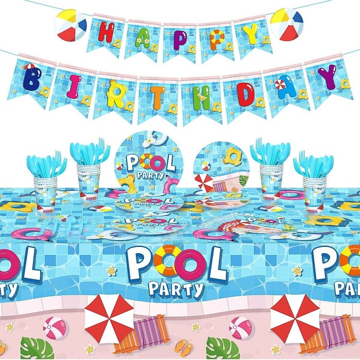 swimming party supplies