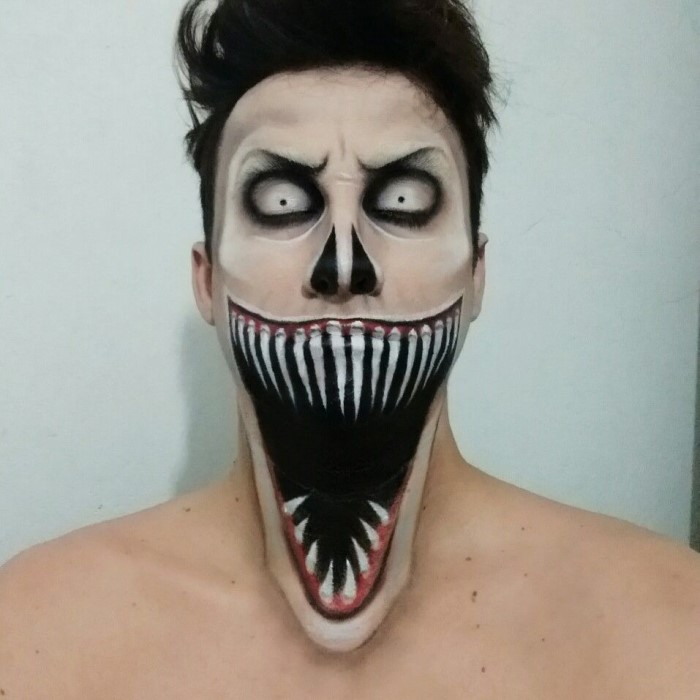 scary halloween face paint ideas