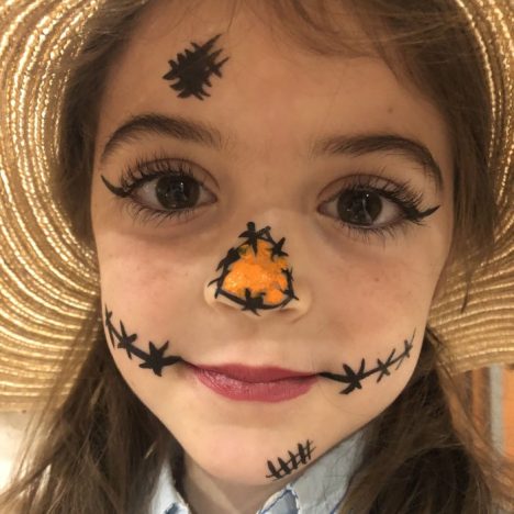 easy face paint for halloween