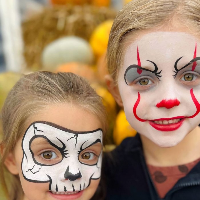 easy face paint for halloween