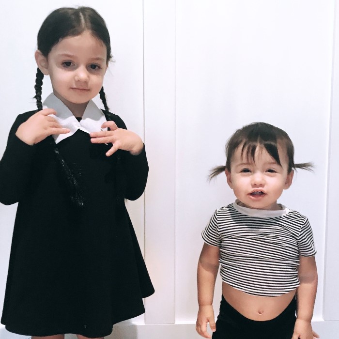 kid wednesday addams costume