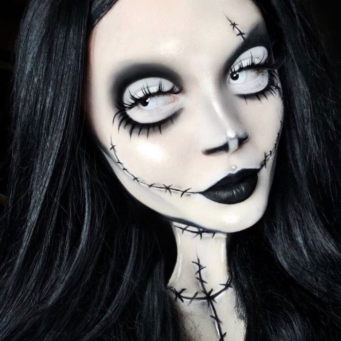 scary halloween face paint ideas