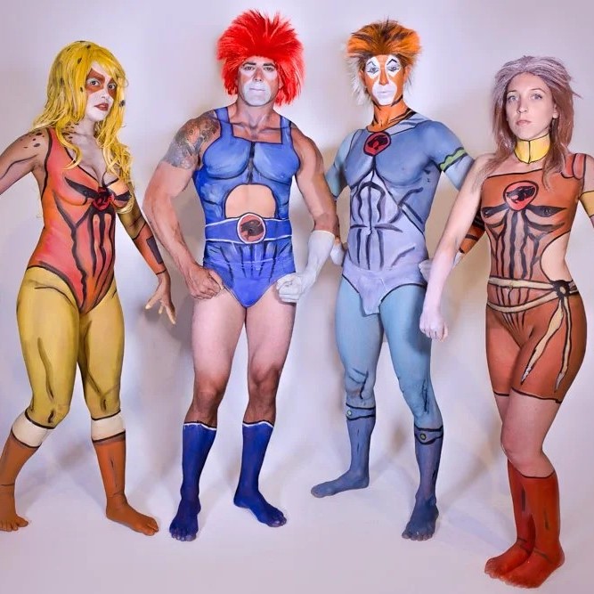 body paint cosplay