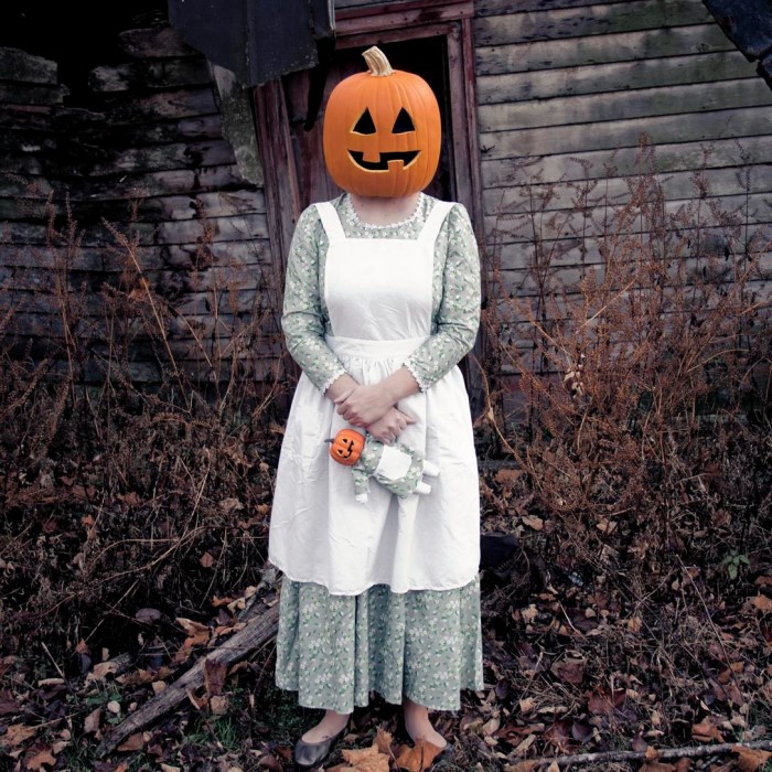 pumpkin head costume
