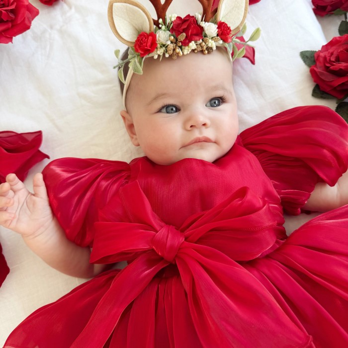 newborn girl christmas outfit