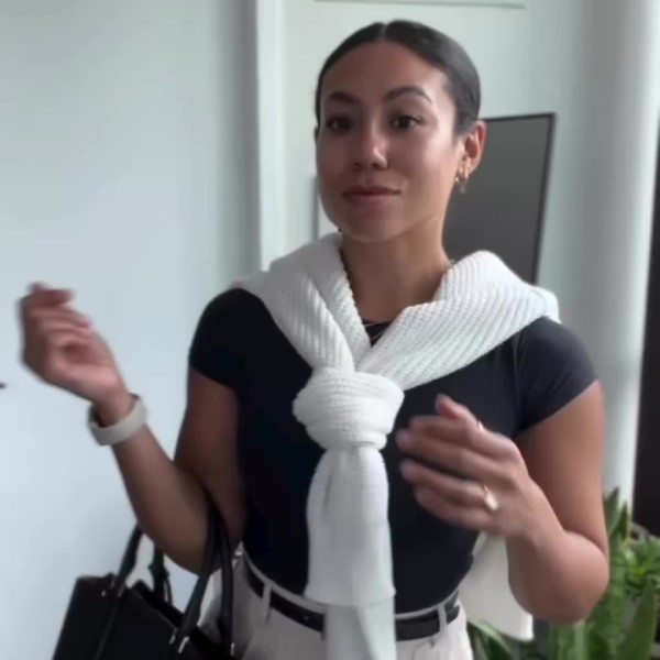 how to tie sweater over shoulders