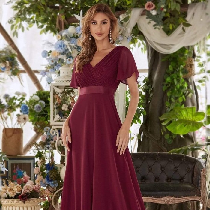 wine bridesmaid dresses