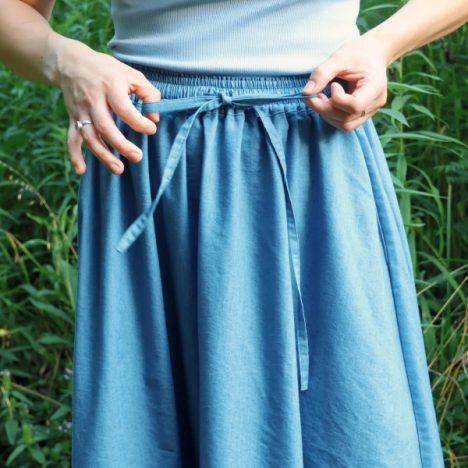 jean skirt sewing pattern