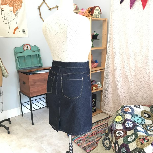 jean skirt sewing pattern