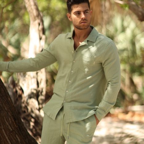 sage green dress shirt