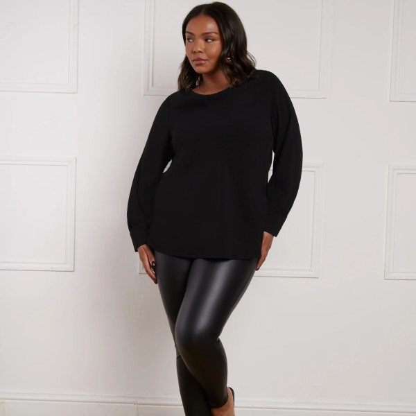 black leather leggings