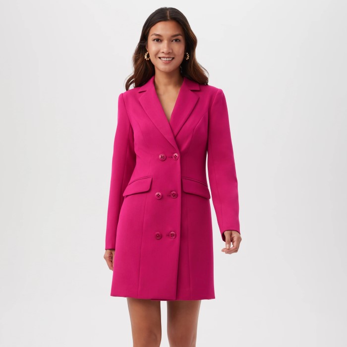 pink blazer dress